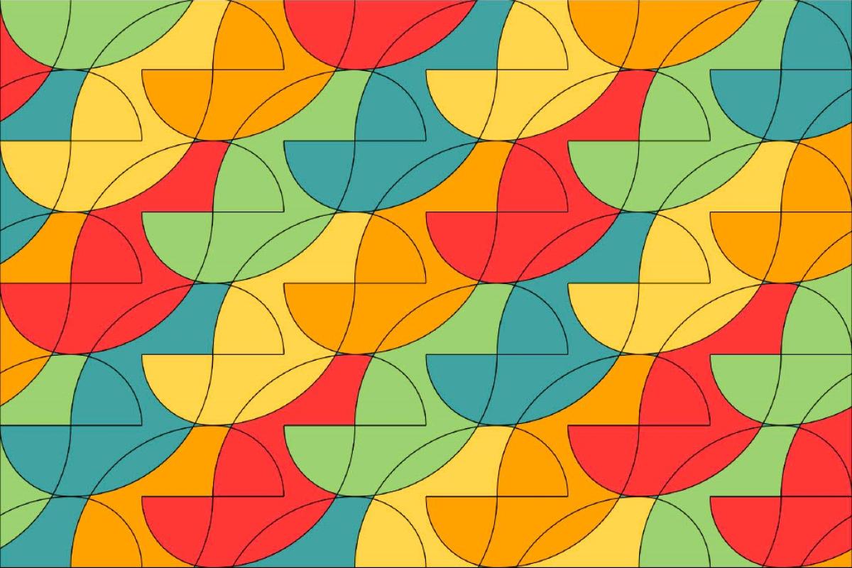 repeating tiling of curvilinear shapes