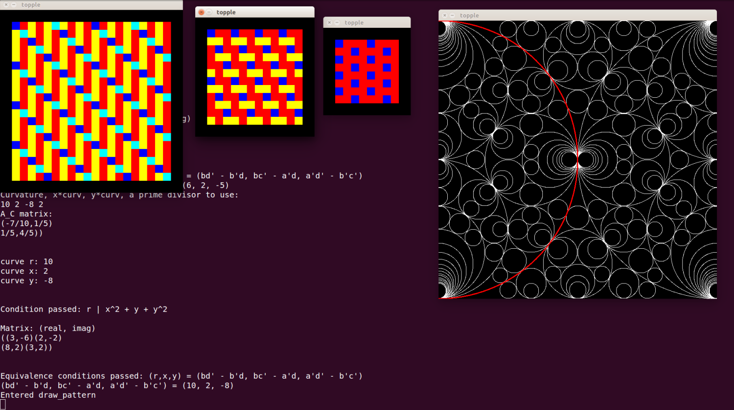 screenshot of Gaussian Sandpile software
