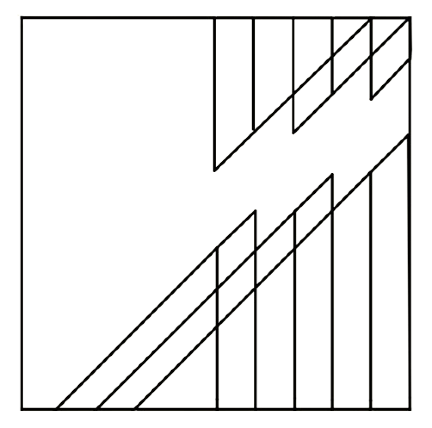 Triangles in a square