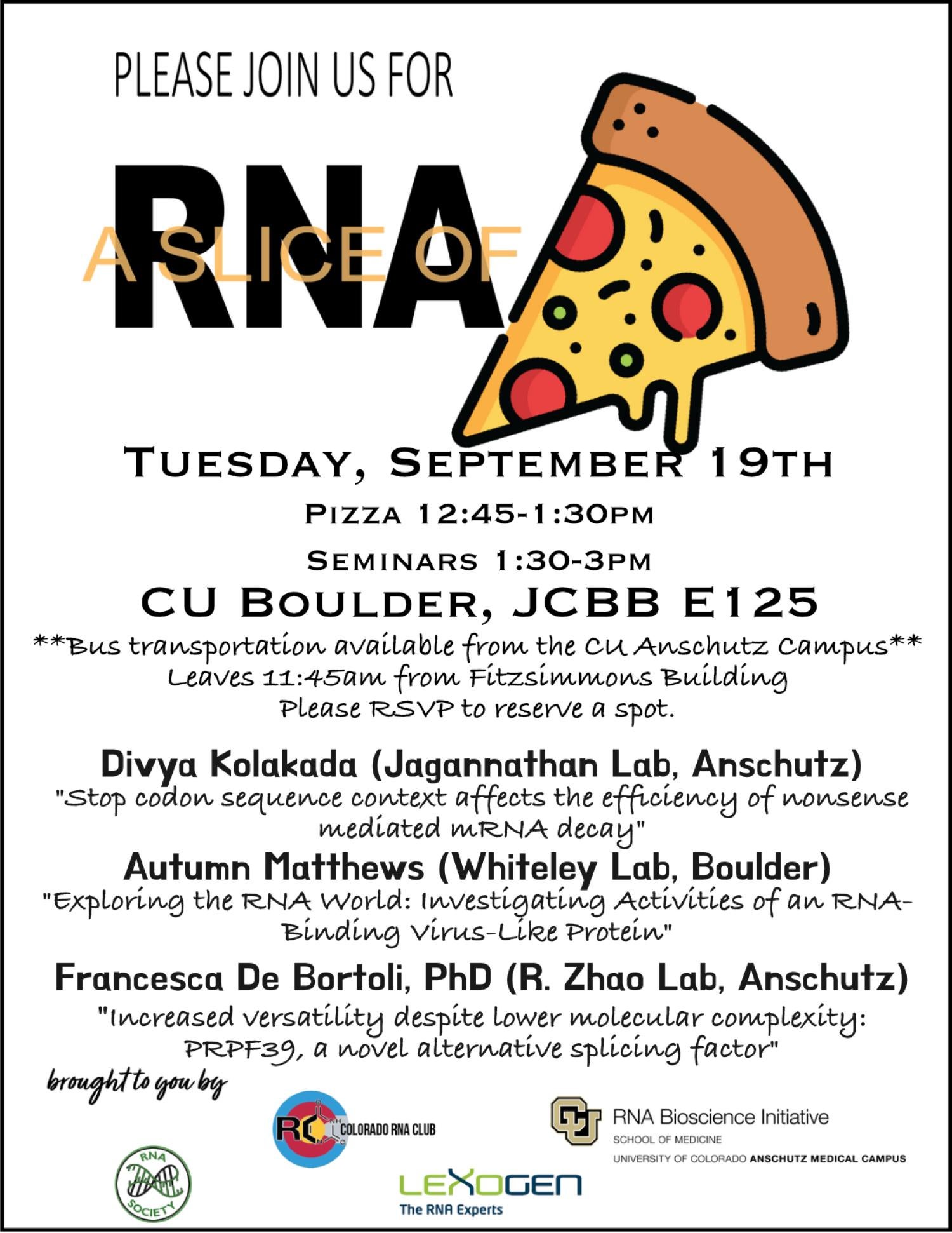 A slice of rna flyer.