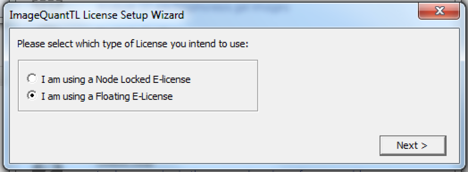 License Setup