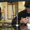 CU students at work hunting phage.