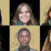Six incoming life-science scholars are, top row, from left: Angie Liu, Emily Prevost, Emily Yeo; bottom row: Hope Townsend, Joshiah Peters, Sophie Breunig.