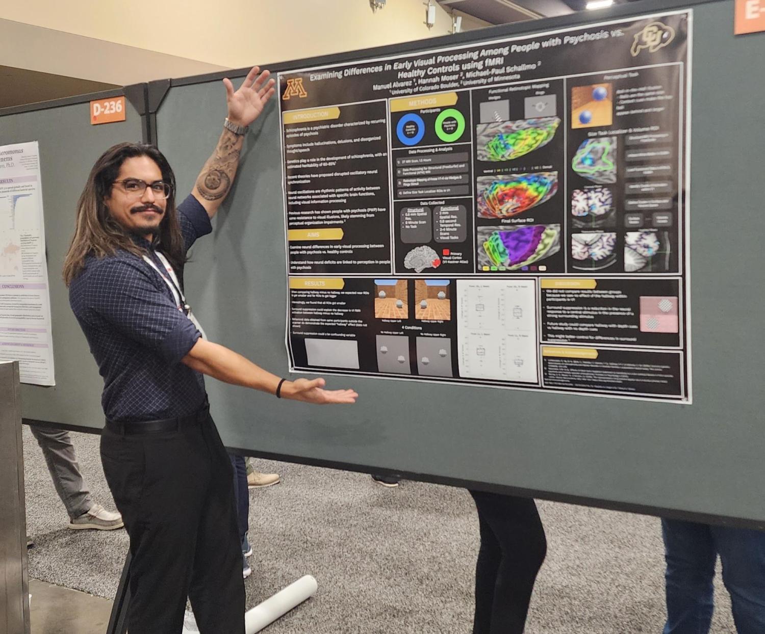 Manuel and poster