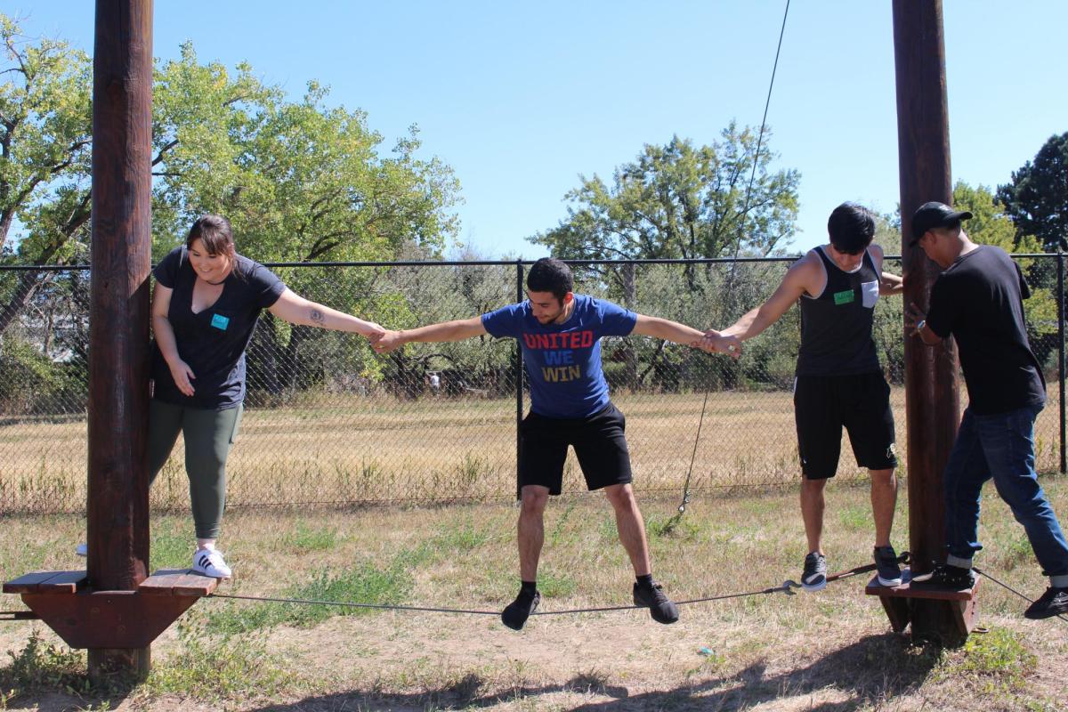 Students at the Challenge Course