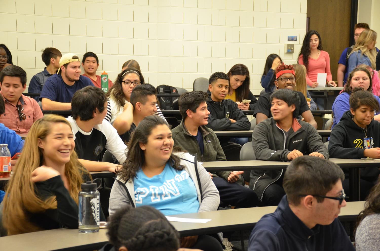 Students attend a power hour on how to be an ALLY