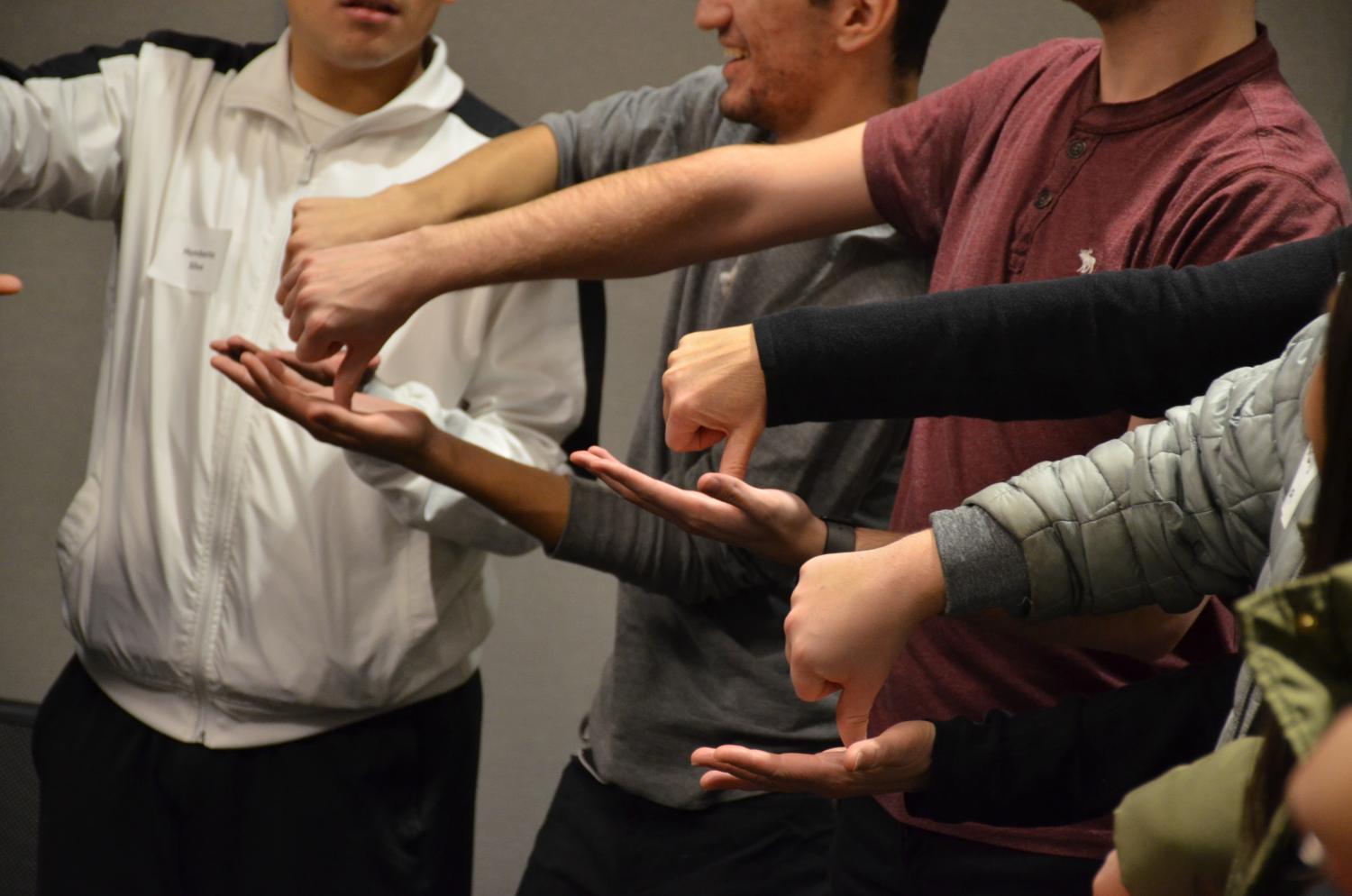 Students participate in a take 2 workshop