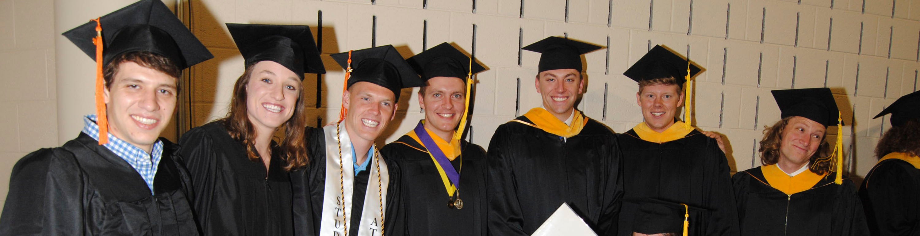 Group of students at Spring Graduation 2016.