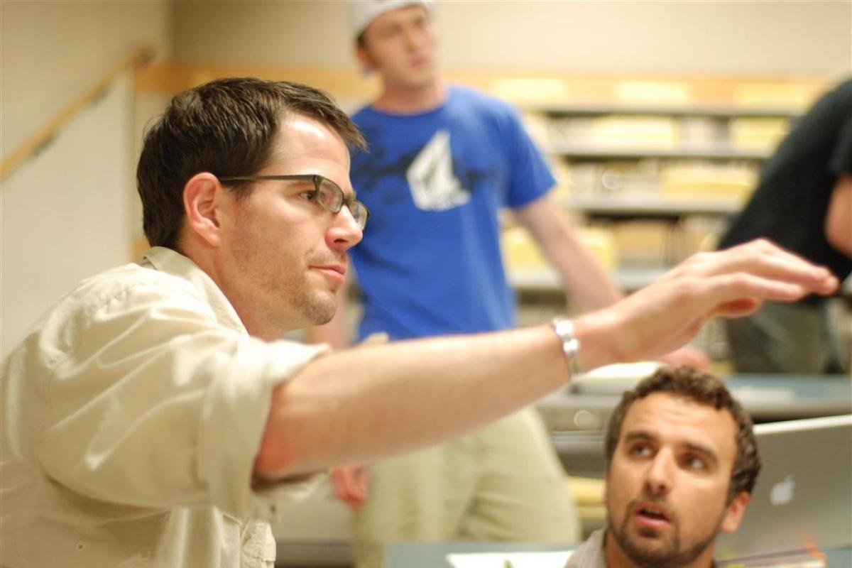 Jeff Knutsen teaching his first class in 2009