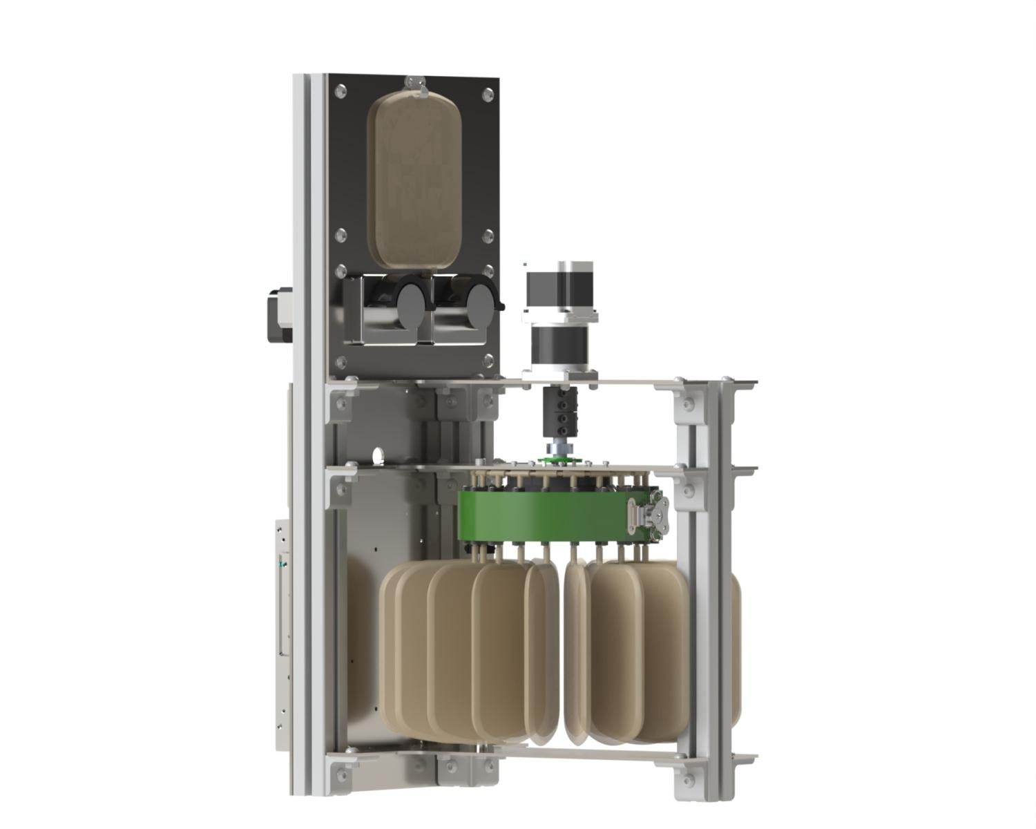 Rendering of a senior design project - fluid aliquoting device