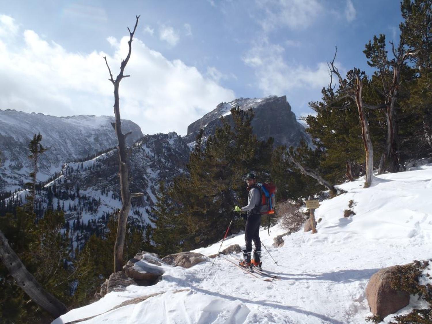 Alex Yersak on the slopes.