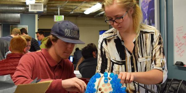 students working on Senior Design Project