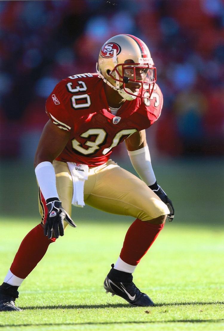 Donald Strickland in his San Francisco 49ers Uniform.