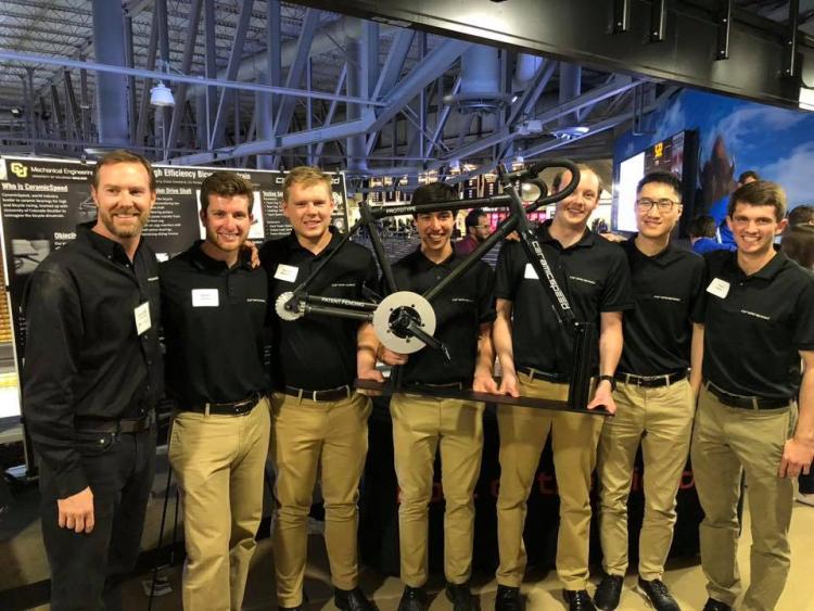 Members of the team at the 2018 Engineering Design Expo at Coors Events Center.