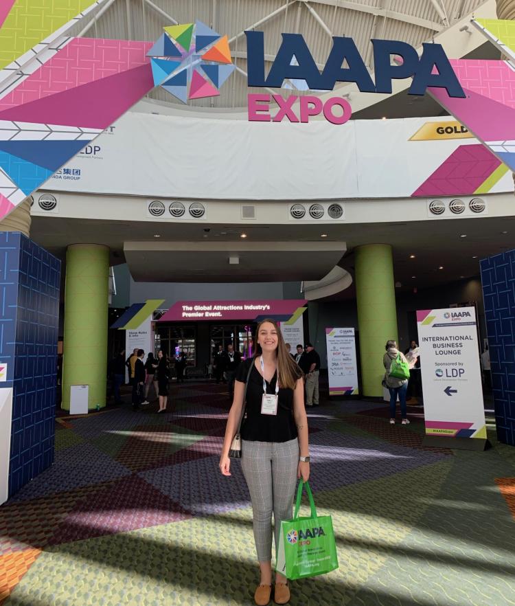 Emily Page at IAAPA Expo