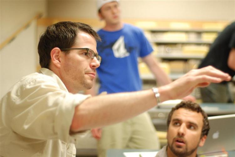 Jeff Knutsen teaching his first class in 2009