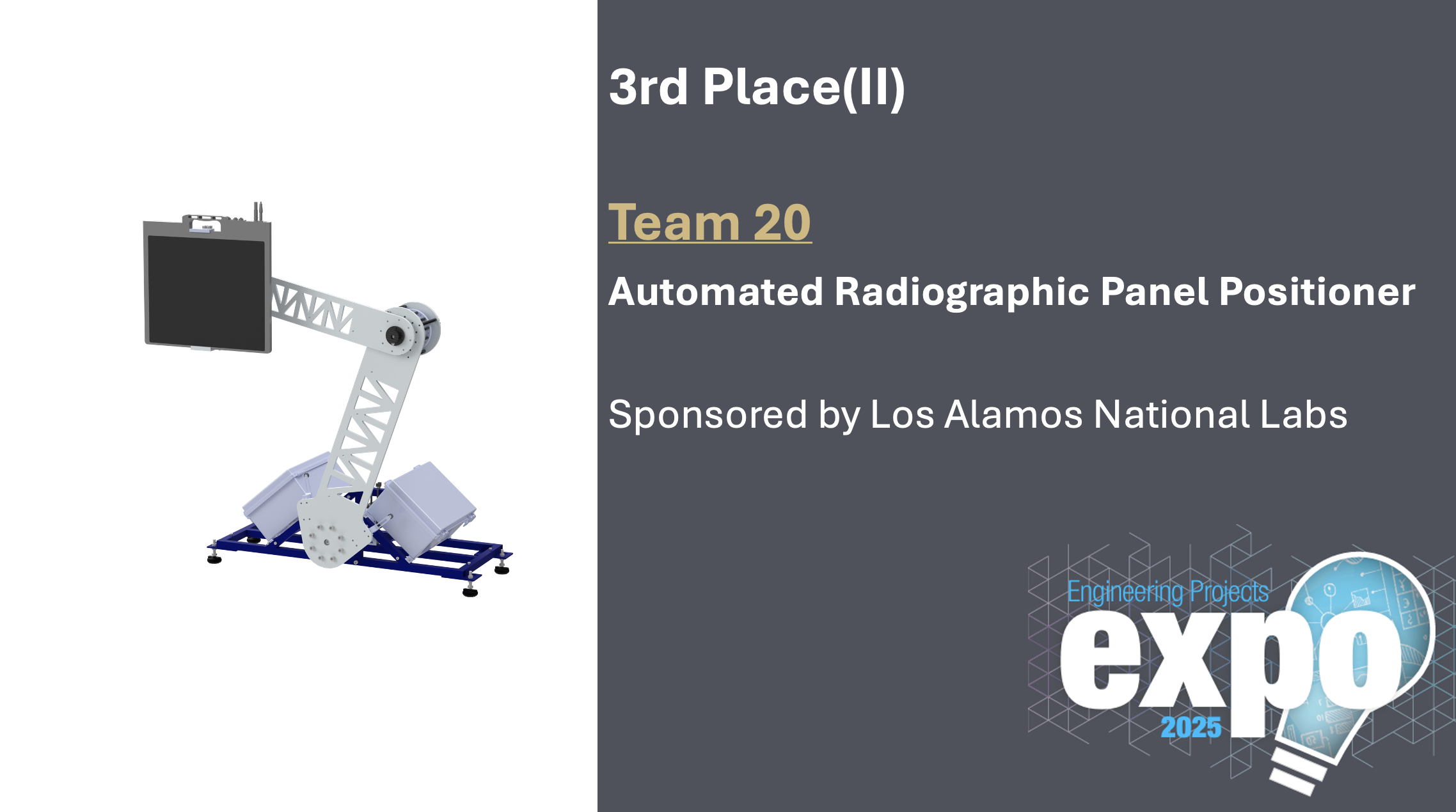 3rd place senior design winner project