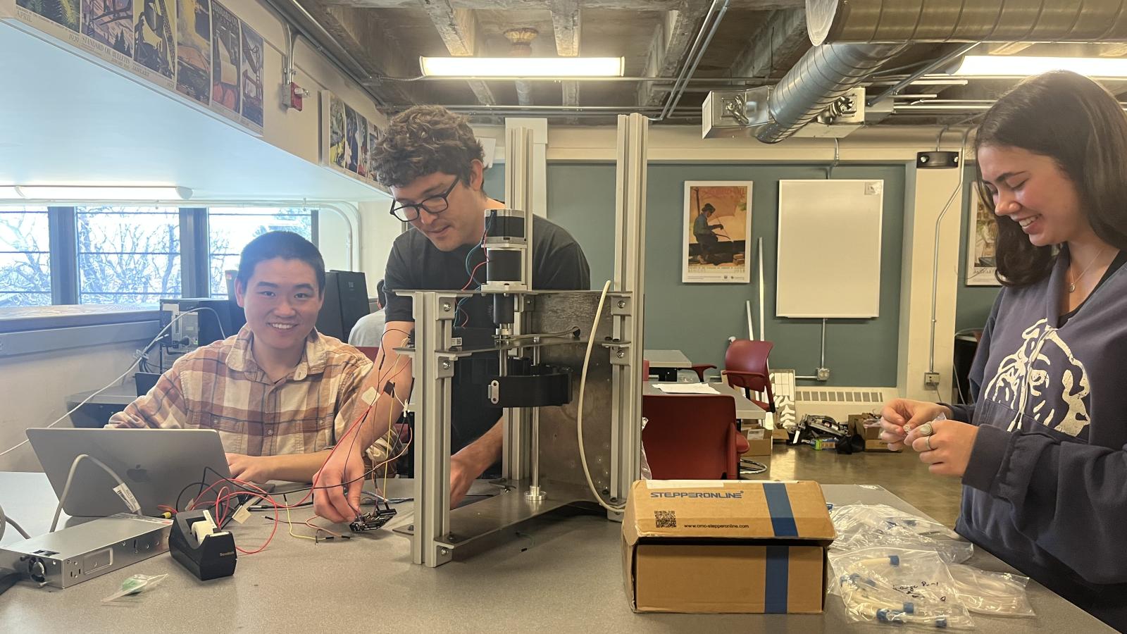 Students working on their Senior Design projects