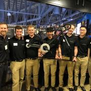 Members of the team at the 2018 Engineering Design Expo at Coors Events Center.