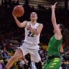 Haley Smith on the basketball court.