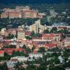 CU Boulder campus seen from the air