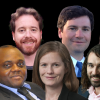 Collage image of the seven new faculty members.