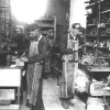 Testing storage batteries in 1918.