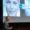 Corey Neu presents at the lab venture challenge
