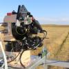 A state-of-the-art gimbal with a custom-built telescope and laser pitch / catch system automatically scans the field for retroreflectors, which are too small to be seen in the distance.