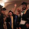 Students at graduation.