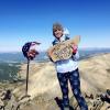 Morgan Kauss climbs a 14er