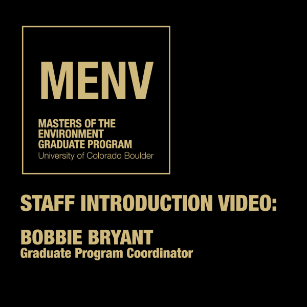 STAFF INTRODUCTION VIDEO: BOBBIE BRYANT Graduate Program Coordinator