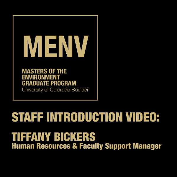 STAFF INTRODUCTION VIDEO: TIFFANY BICKERS Human Resources and Faculty Support Manager