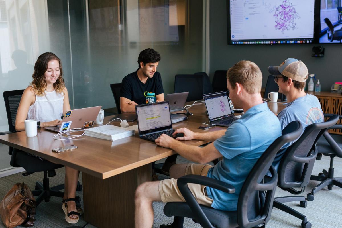 Students working at Rocky Mountain Institute.