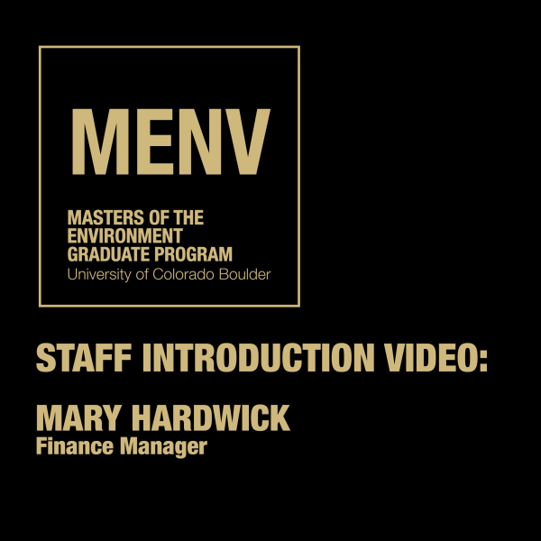 STAFF INTRODUCTION VIDEO:  MARY HARDWICK: Finance Manager
