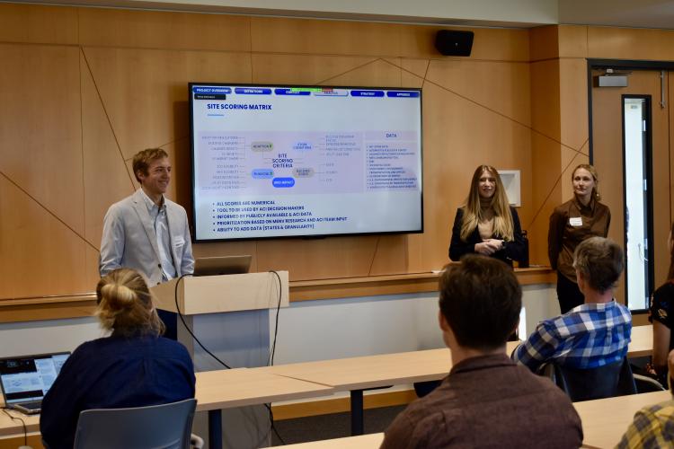 Students Presenting at the Capstone Symposium