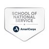 School of National Service AmeriCorps Badge