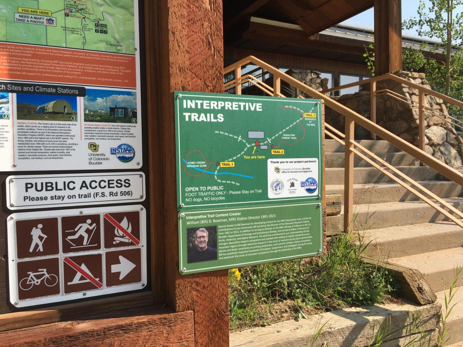 interpretive trails sign