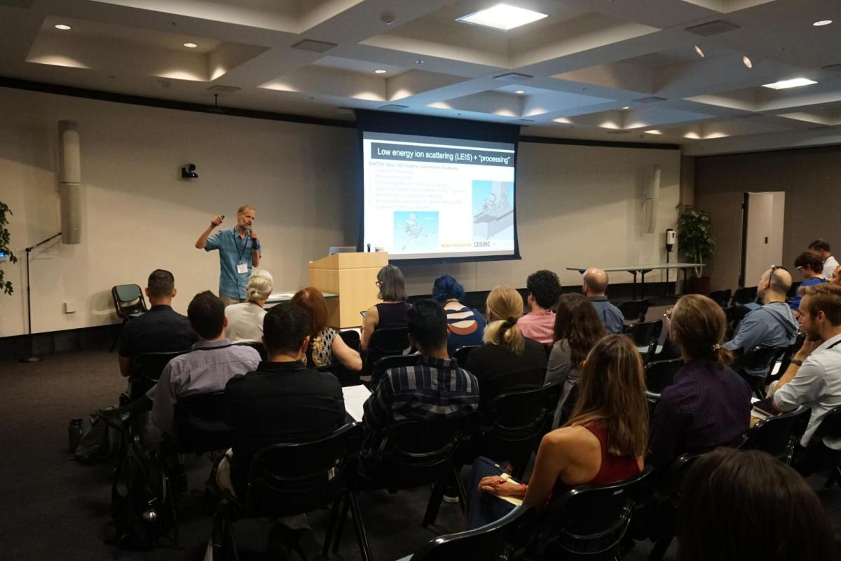 A professor giving a lecture.