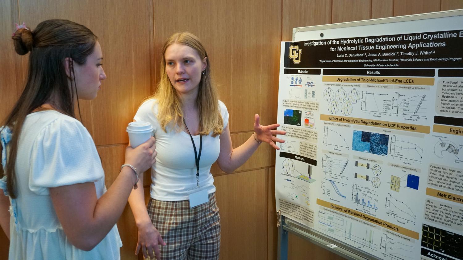Presentations during the afternoon poster session.