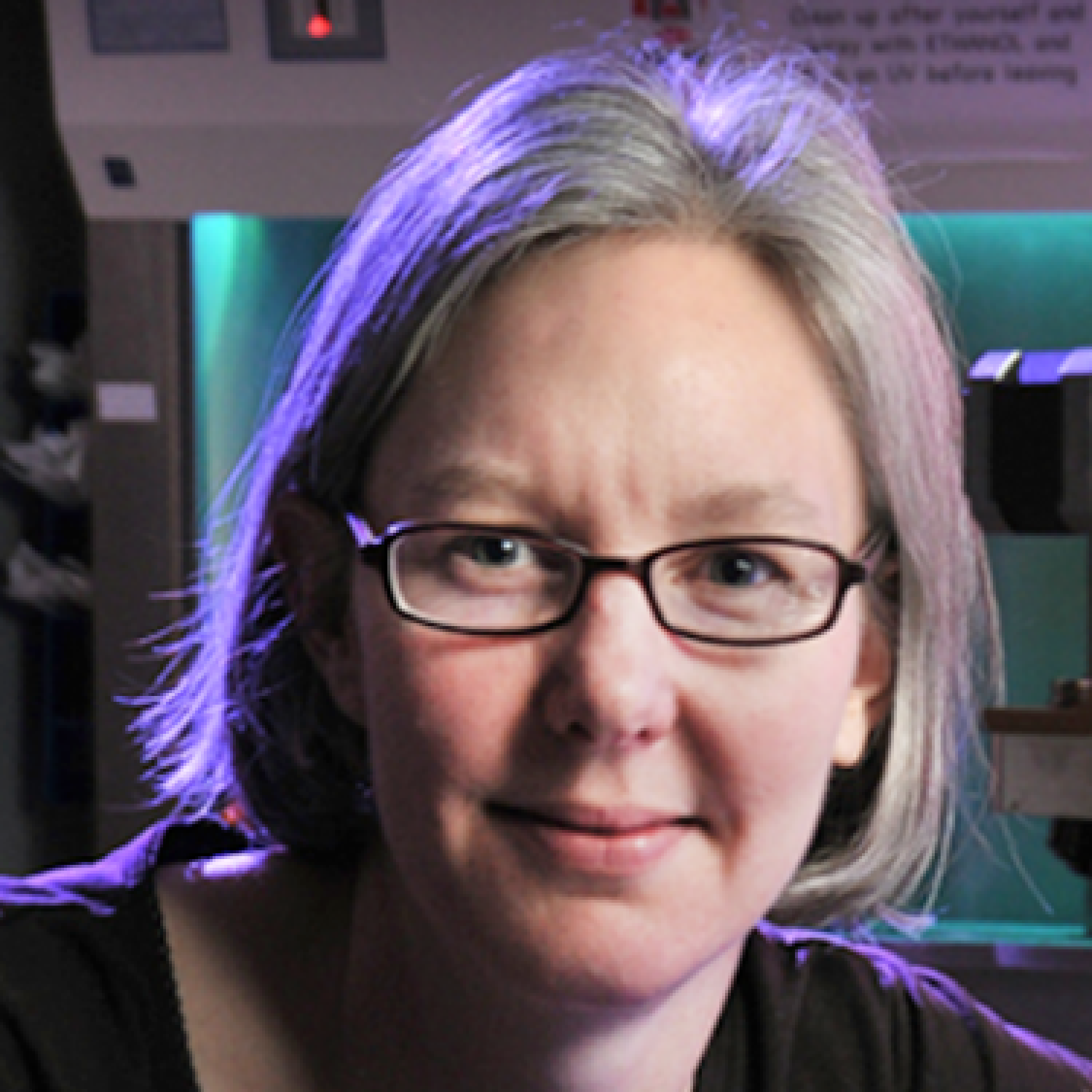 Stephanie Bryant in the lab
