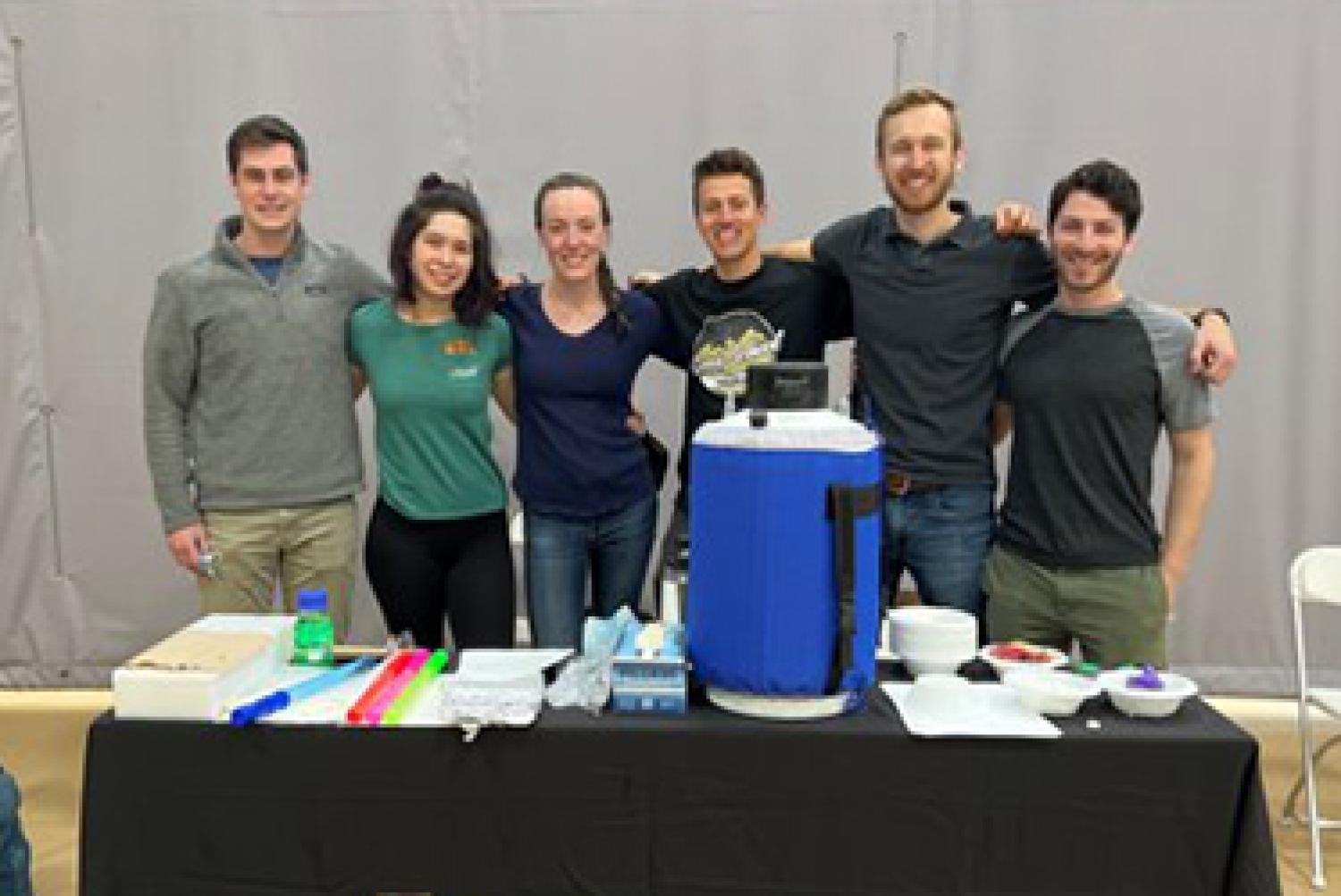 Group of six students.
