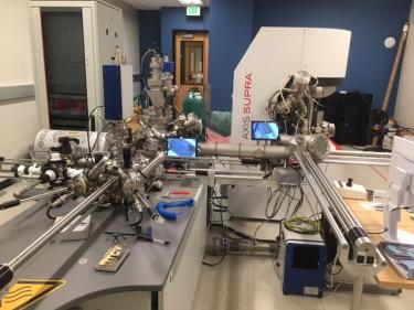 X-ray photoelectron spectrometry with a UV photoelectron spectrometer (XPS/UPS) coupled to high-sensitive low energy ion scattering (HS-LEIS) spectroscopy will offer unprecedented chemical analysis of the surface of materials undergoing chemical reactions