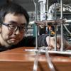 Longji Cui in the lab.