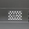 A slide with snakeskin inspired design and the word slip