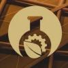 Beaker and leaf Venture Challenge logo