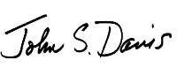 Dean John Davis's signature