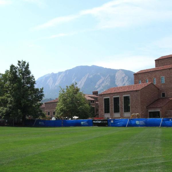 Flatirons from Imig Music Building