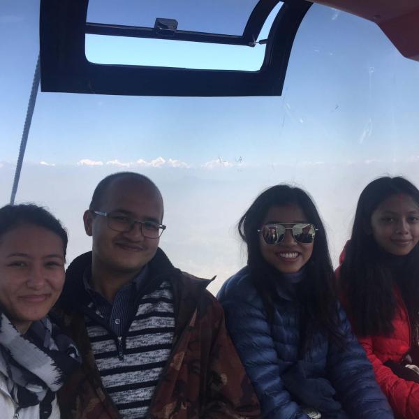 Group in mountains