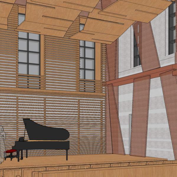 recital hall interior
